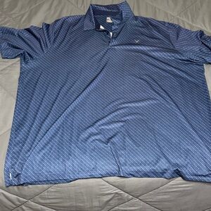 Callaway Navy Patterned Polo Shirt